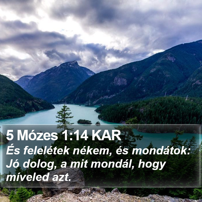 5 Mózes 1:14 KAR Bible Study