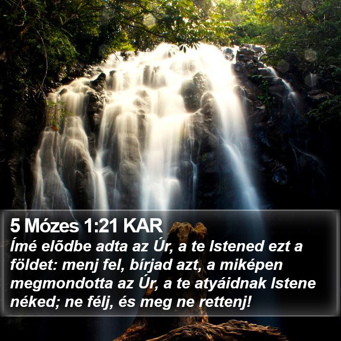 5 Mózes 1:21 KAR Bible Study