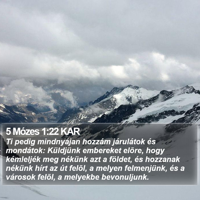 5 Mózes 1:22 KAR Bible Study