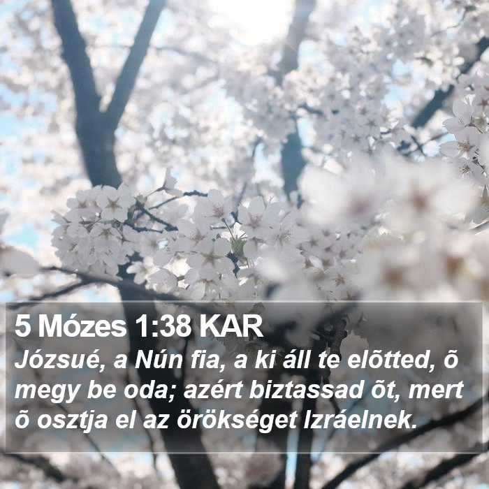 5 Mózes 1:38 KAR Bible Study