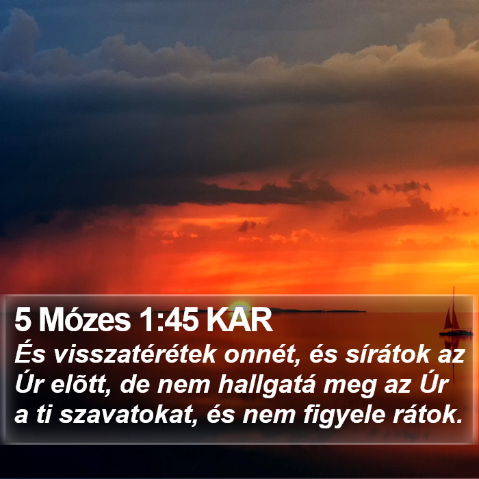 5 Mózes 1:45 KAR Bible Study