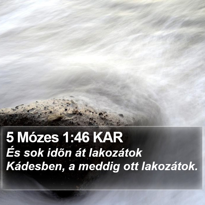 5 Mózes 1:46 KAR Bible Study