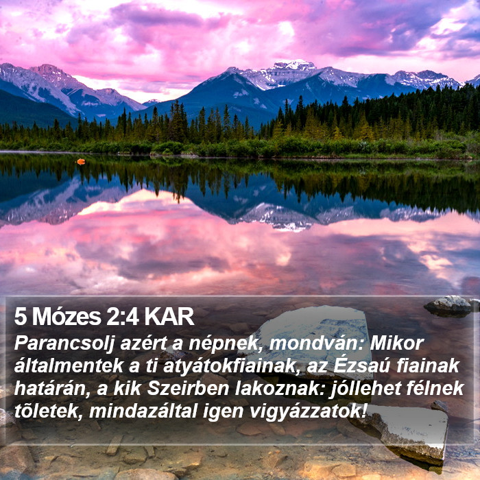 5 Mózes 2:4 KAR Bible Study