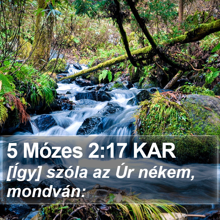 5 Mózes 2:17 KAR Bible Study