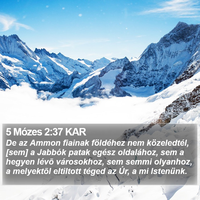 5 Mózes 2:37 KAR Bible Study