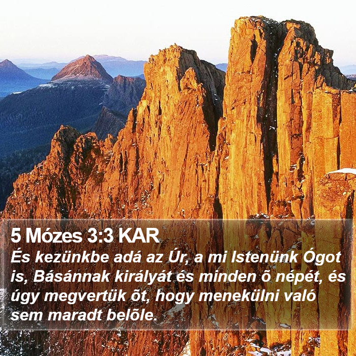 5 Mózes 3:3 KAR Bible Study