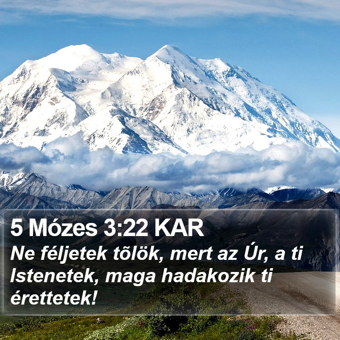 5 Mózes 3:22 KAR Bible Study