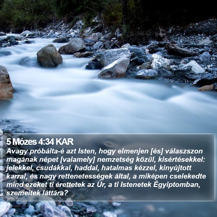 5 Mózes 4:34 KAR Bible Study