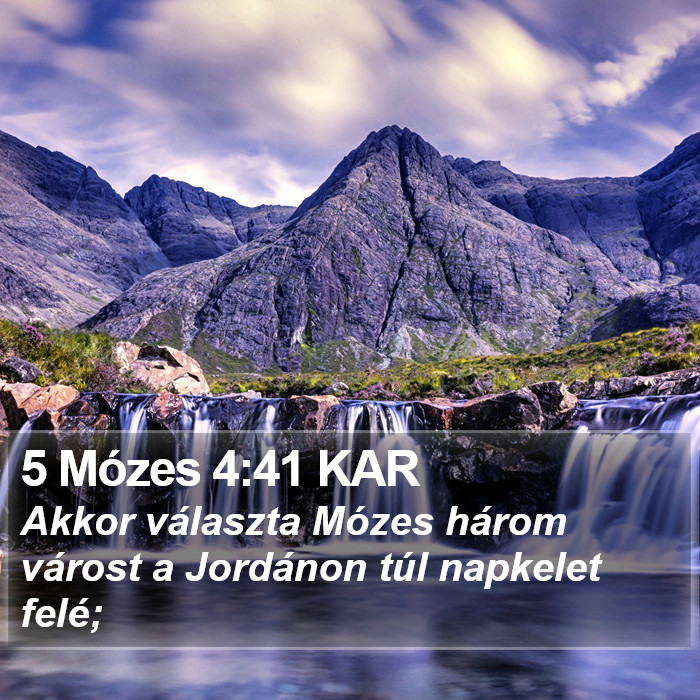 5 Mózes 4:41 KAR Bible Study