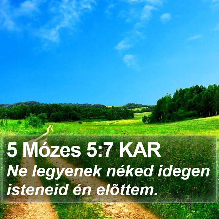 5 Mózes 5:7 KAR Bible Study