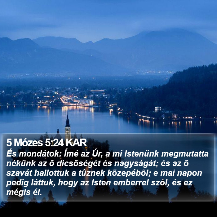 5 Mózes 5:24 KAR Bible Study