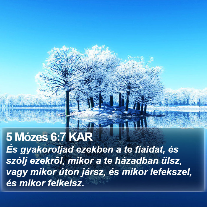 5 Mózes 6:7 KAR Bible Study