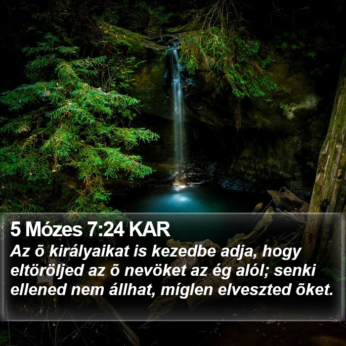 5 Mózes 7:24 KAR Bible Study