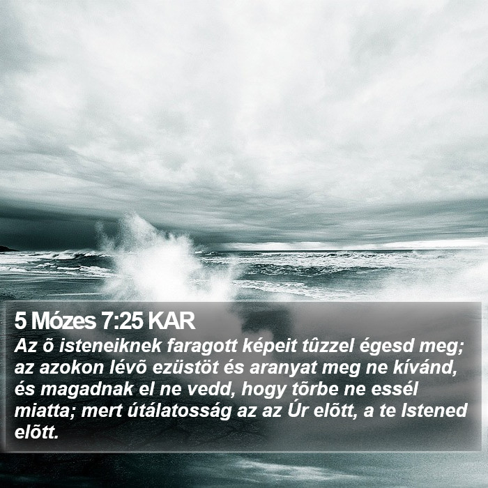 5 Mózes 7:25 KAR Bible Study