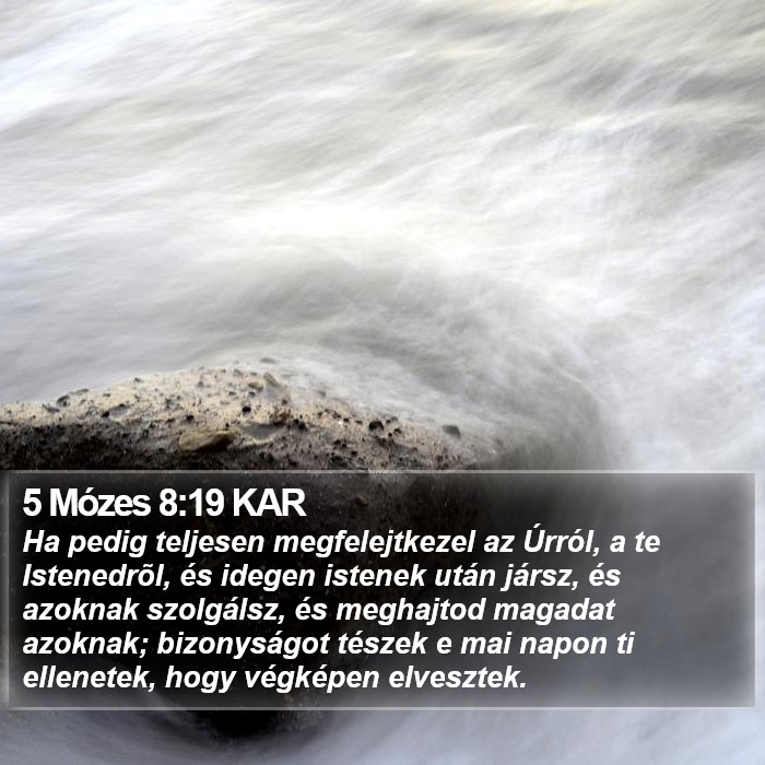 5 Mózes 8:19 KAR Bible Study