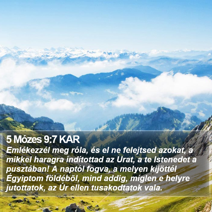 5 Mózes 9:7 KAR Bible Study