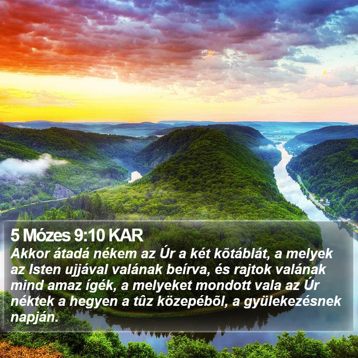 5 Mózes 9:10 KAR Bible Study