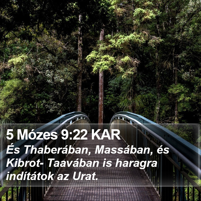 5 Mózes 9:22 KAR Bible Study