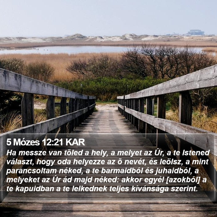 5 Mózes 12:21 KAR Bible Study