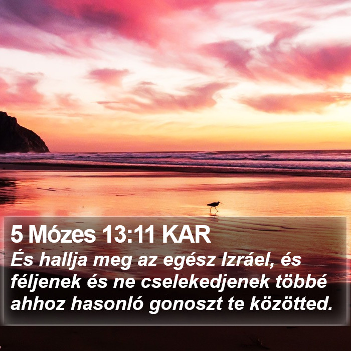 5 Mózes 13:11 KAR Bible Study