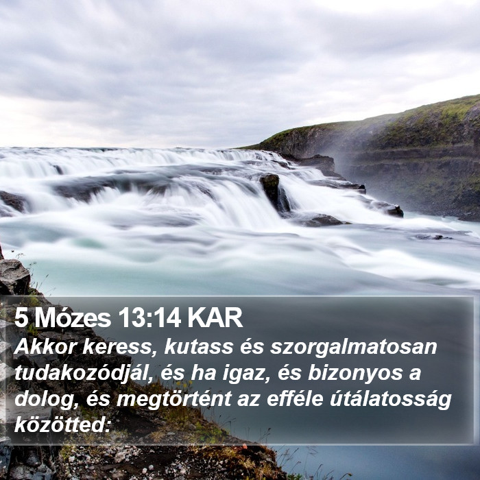 5 Mózes 13:14 KAR Bible Study