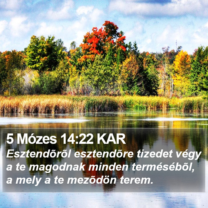 5 Mózes 14:22 KAR Bible Study