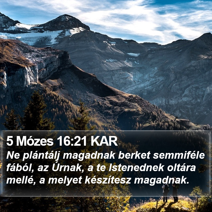 5 Mózes 16:21 KAR Bible Study