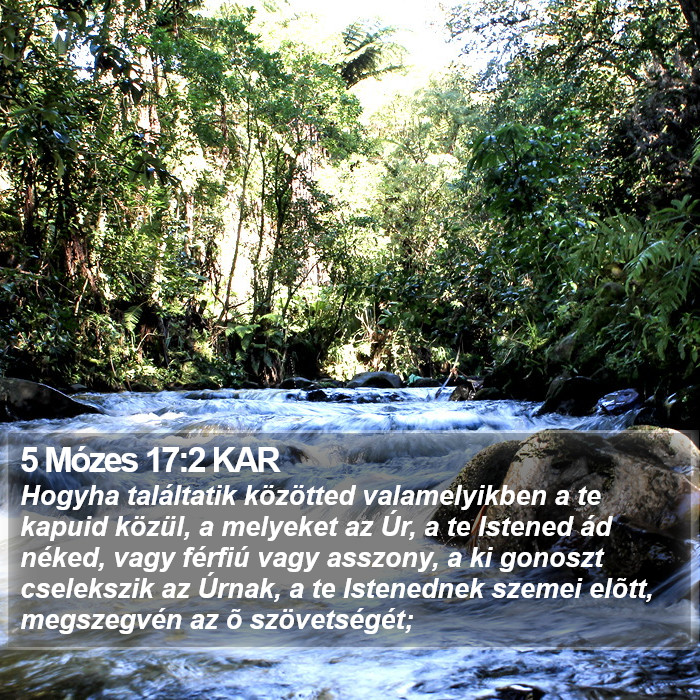 5 Mózes 17:2 KAR Bible Study