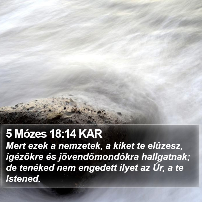 5 Mózes 18:14 KAR Bible Study