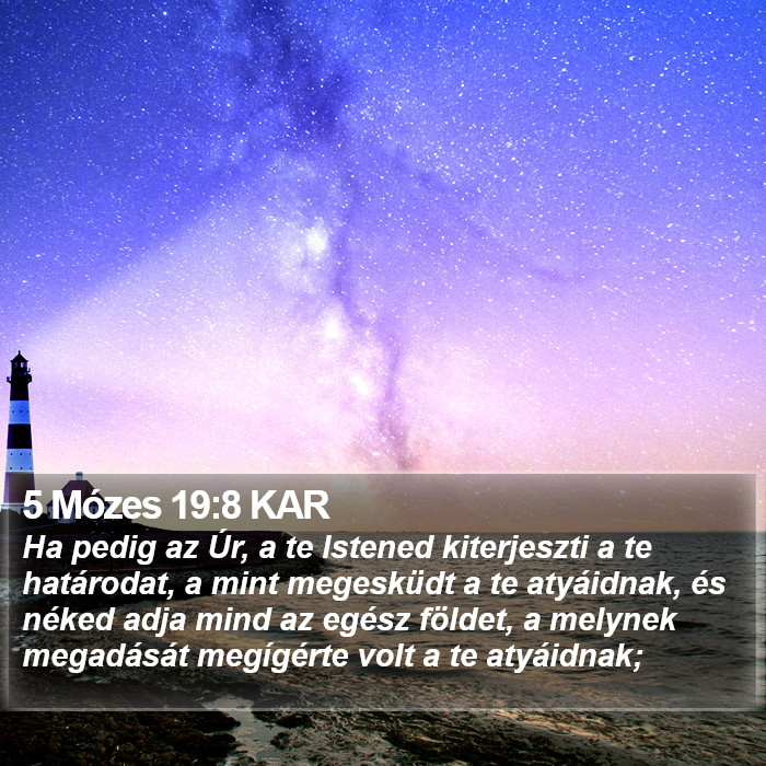 5 Mózes 19:8 KAR Bible Study