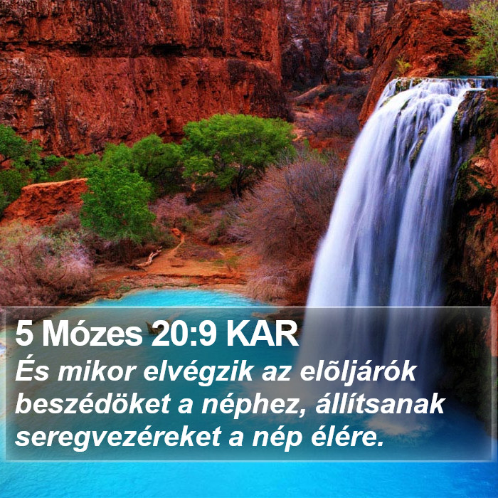 5 Mózes 20:9 KAR Bible Study