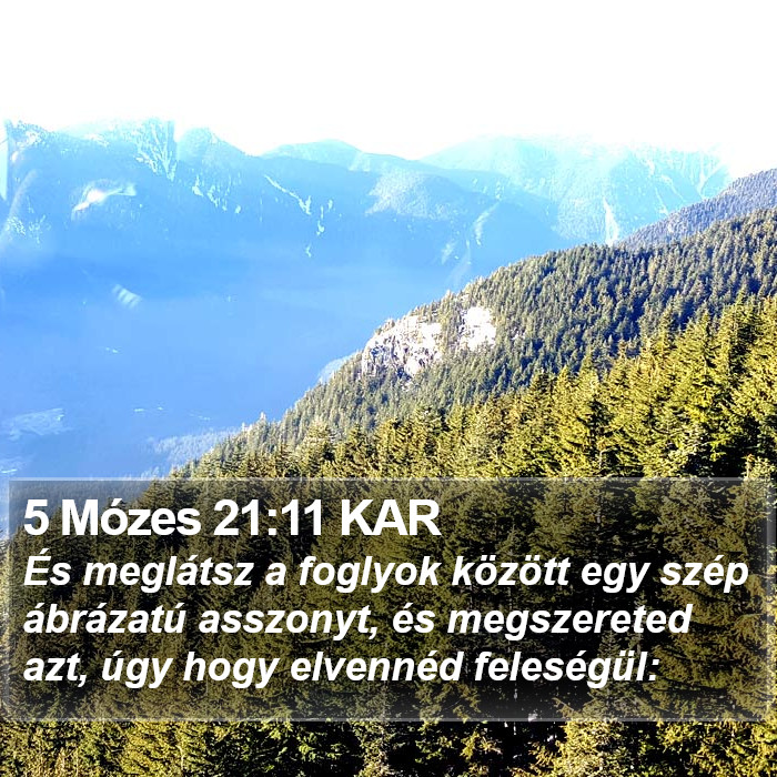 5 Mózes 21:11 KAR Bible Study