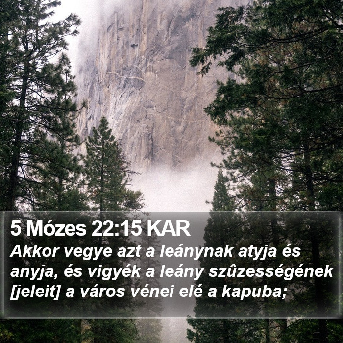 5 Mózes 22:15 KAR Bible Study