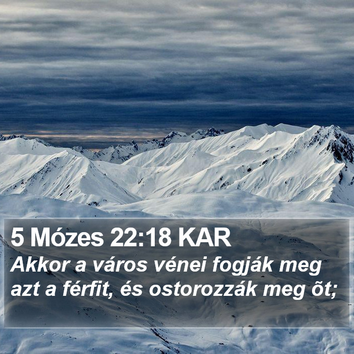 5 Mózes 22:18 KAR Bible Study