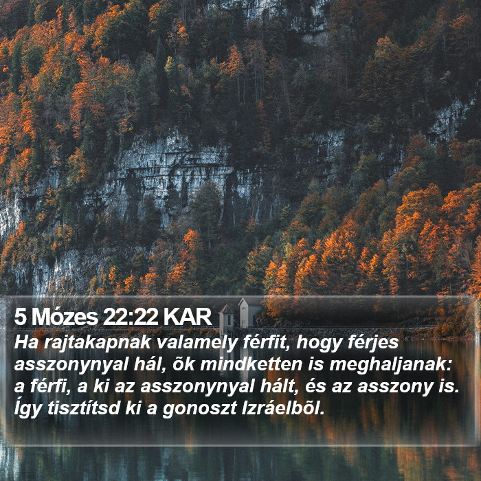 5 Mózes 22:22 KAR Bible Study