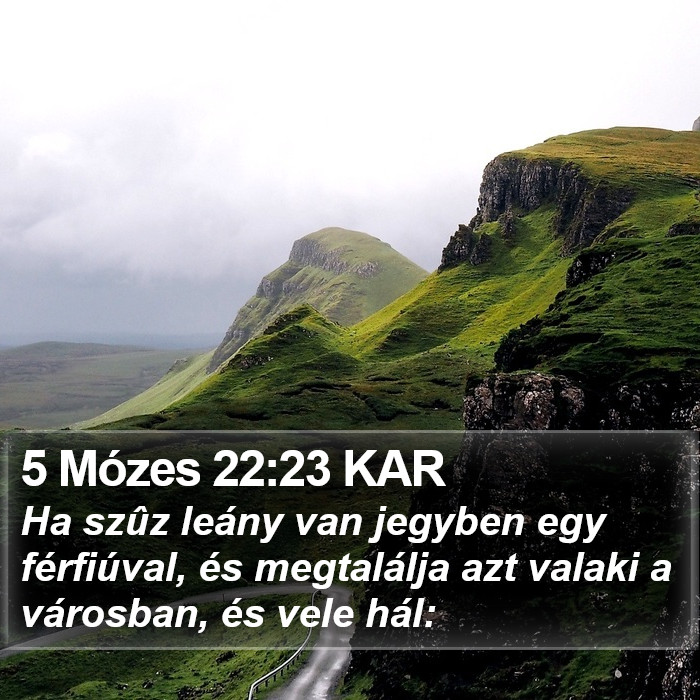 5 Mózes 22:23 KAR Bible Study