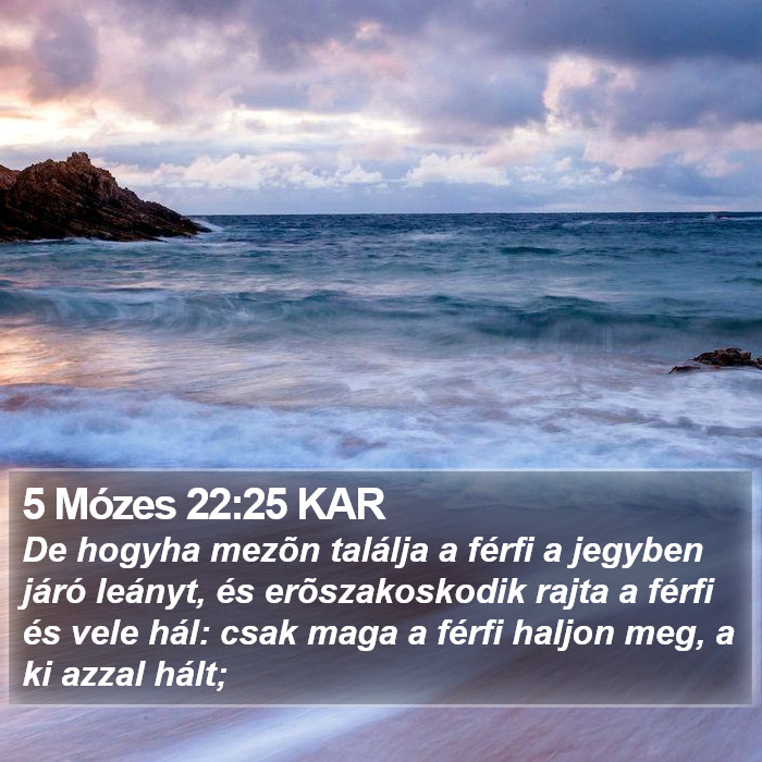 5 Mózes 22:25 KAR Bible Study