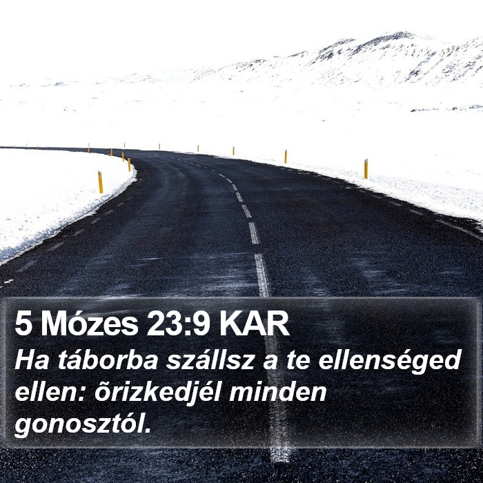 5 Mózes 23:9 KAR Bible Study