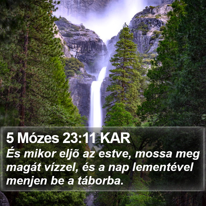 5 Mózes 23:11 KAR Bible Study