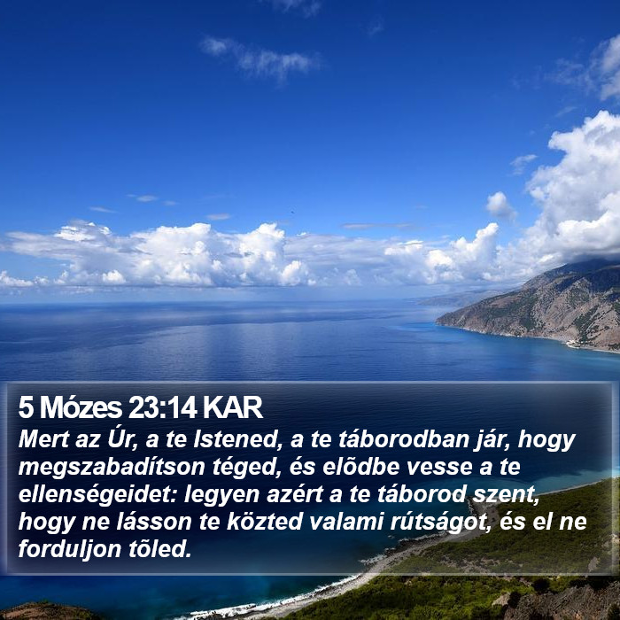 5 Mózes 23:14 KAR Bible Study