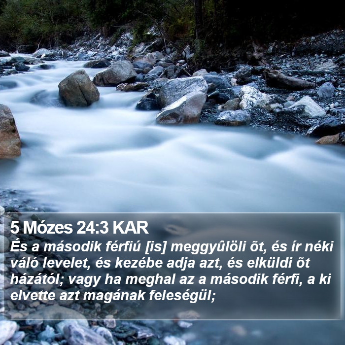 5 Mózes 24:3 KAR Bible Study