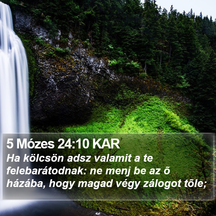 5 Mózes 24:10 KAR Bible Study