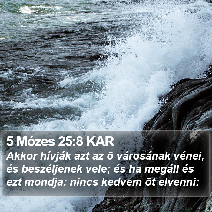 5 Mózes 25:8 KAR Bible Study