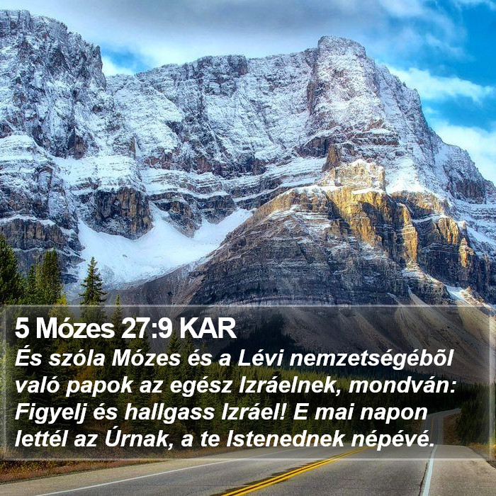 5 Mózes 27:9 KAR Bible Study