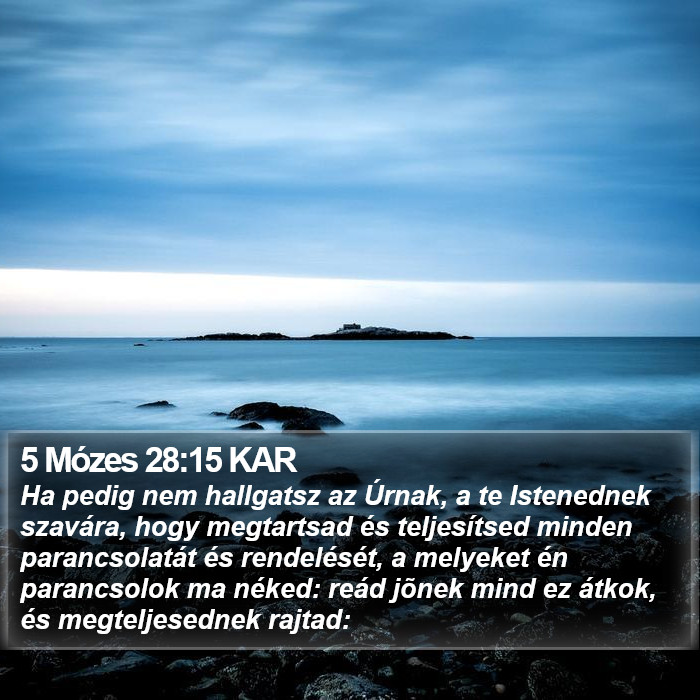 5 Mózes 28:15 KAR Bible Study