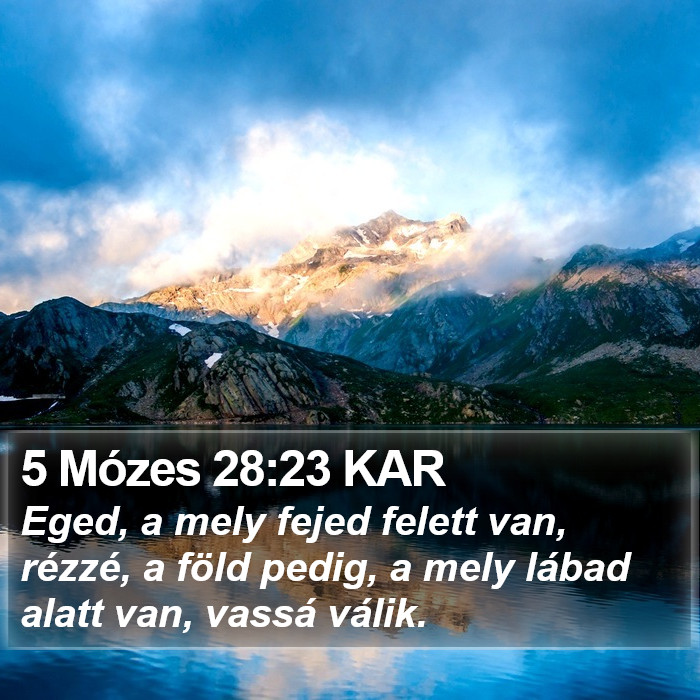 5 Mózes 28:23 KAR Bible Study