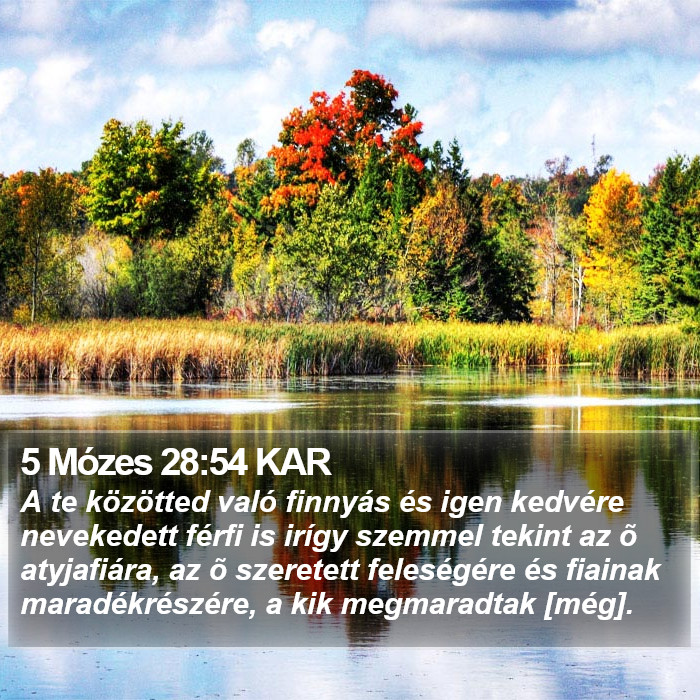 5 Mózes 28:54 KAR Bible Study