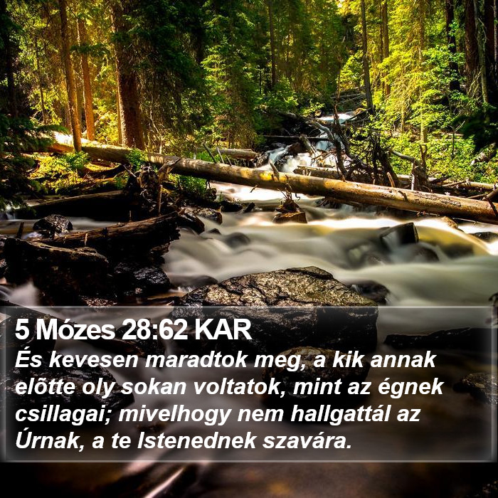 5 Mózes 28:62 KAR Bible Study