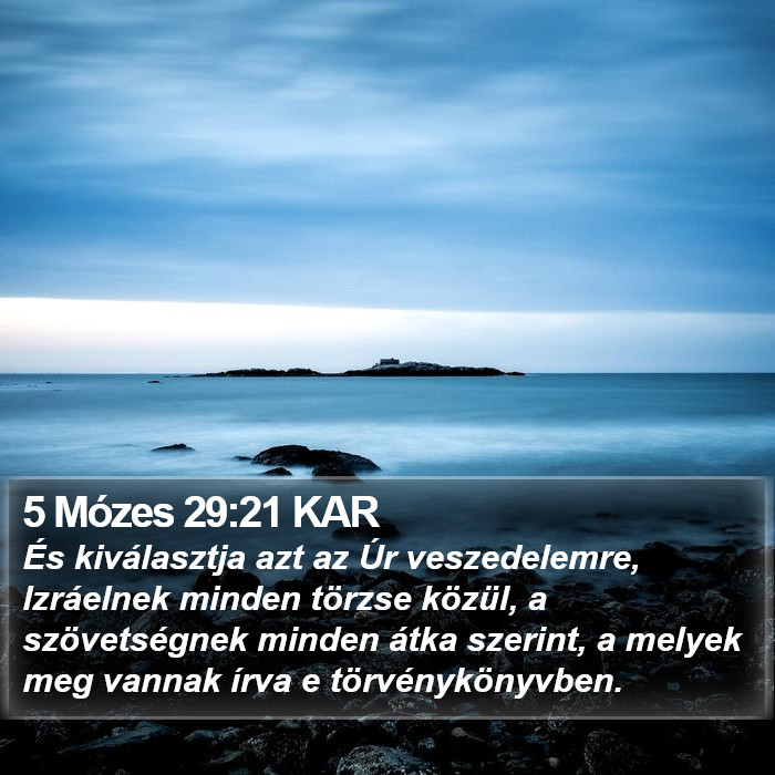 5 Mózes 29:21 KAR Bible Study