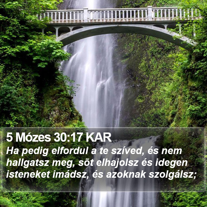 5 Mózes 30:17 KAR Bible Study